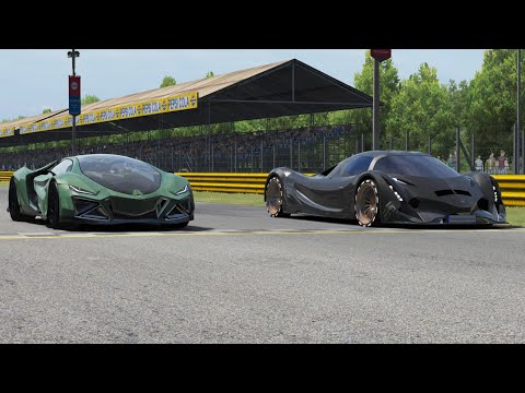 Lamborghini Celestial 2025 vs Devel Sixteen 2019 at Monza Full Course