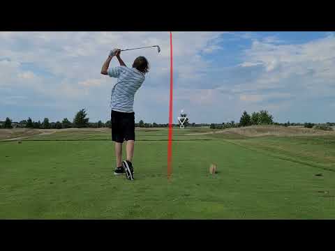 Golfing Metamora Fields Golf Club Hole #11 177 Yard Par 3 w/ Shot Tracer