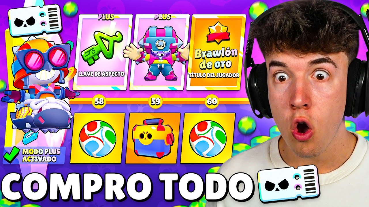 COMPRO *TODO* EL NUEVO PASE del MUNDIAL de FUTBOL | BRAWL STARS