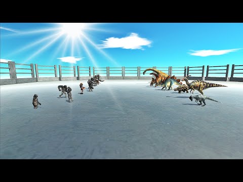 Herbivore Dinosaurs VS Mutant Primates [ Level System ] | Epic | Animal Revolt Battle Simulator ARBS