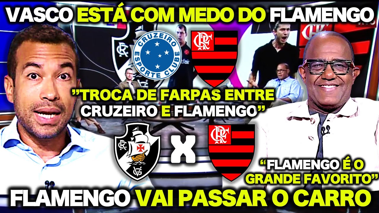 😱 TRETA entre CRUZEIRO e FLAMENGO ! VASCO X FLAMENGO no TAPETINHO | QUINTA-FEIRA AGITADA no FLAMENGO