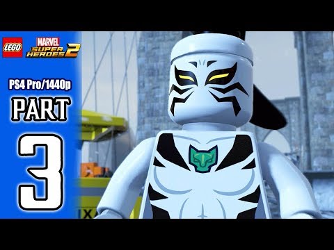 LEGO Marvel Super Heroes 2 Walkthrough PART 3 (PS4 Pro) No Commentary @ 1440p HD ✔
