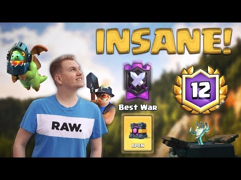 LEGENDARY WAR CHEST! 12 Win Miner Cycle Control Deck LIVE Grand Challenge Gameplay - Clash Royale