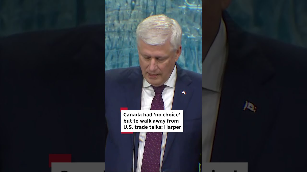 Video: Harper Backs Carney's Walkout from U.S. Trade Talks, Urges Reduced Reliance