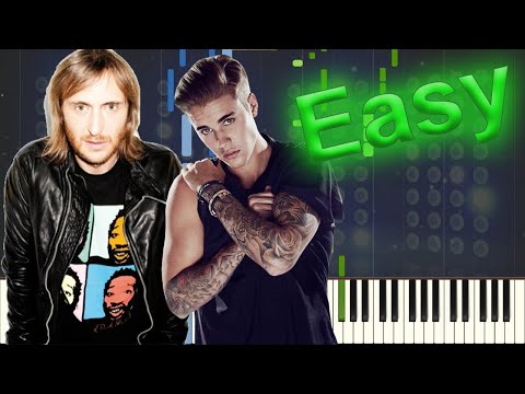 2U - David Guetta ft. Justin Bieber [Piano Tutorial] (Synthesia)