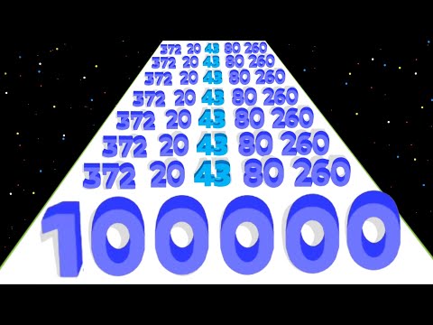 Number Master, Level Up Number infinity (Math Gameplay) Number Race 3D , Merge Number And Run