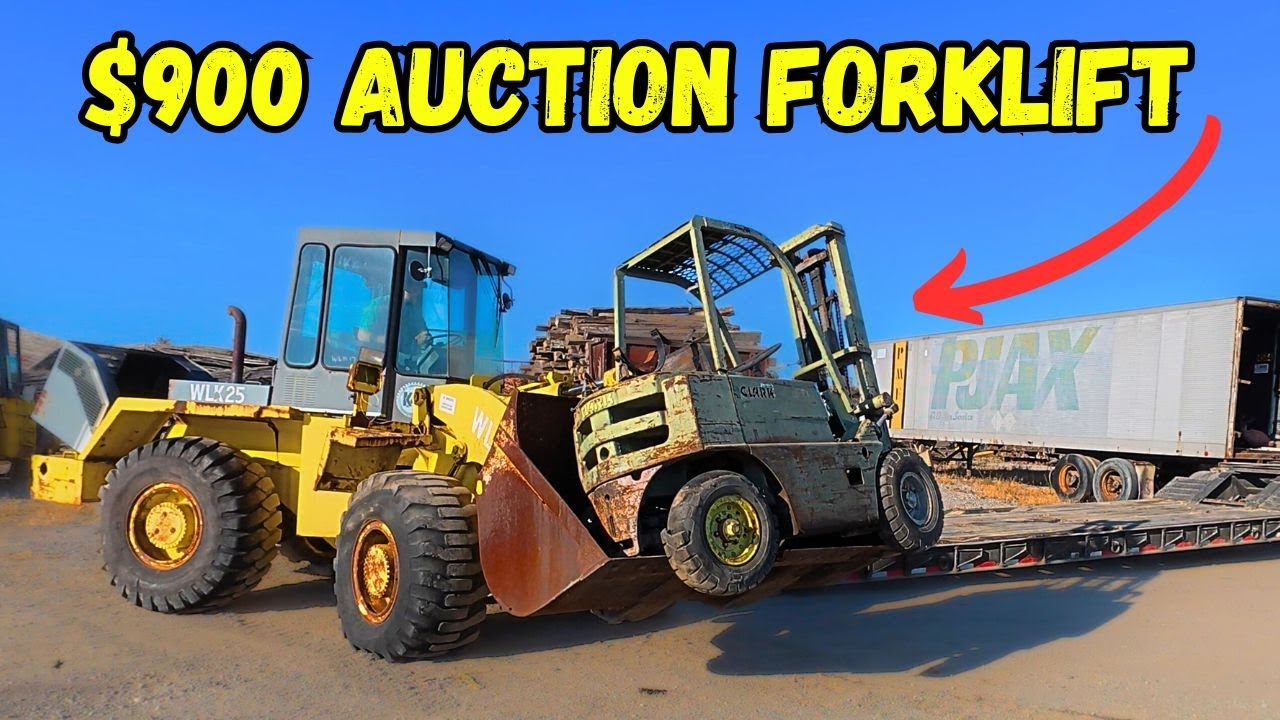 Auction Bought, Sight Unseen, Will this Forklift Ever Run Again???