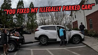 "You FIXED My Illegally Parked Car!" | Illegal Parks From A New Apartment Complex