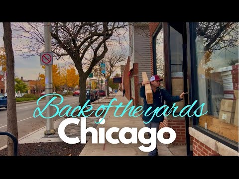 [4K] Chicago Walking Tour 2024 | Back of the yards neighborhood walking vlog | City Sounds ASMR