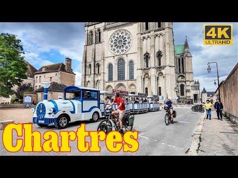 Chartres, France 🇫🇷 - 4K HDR Walking Tour | Chartres 4K | A Walk In Paris