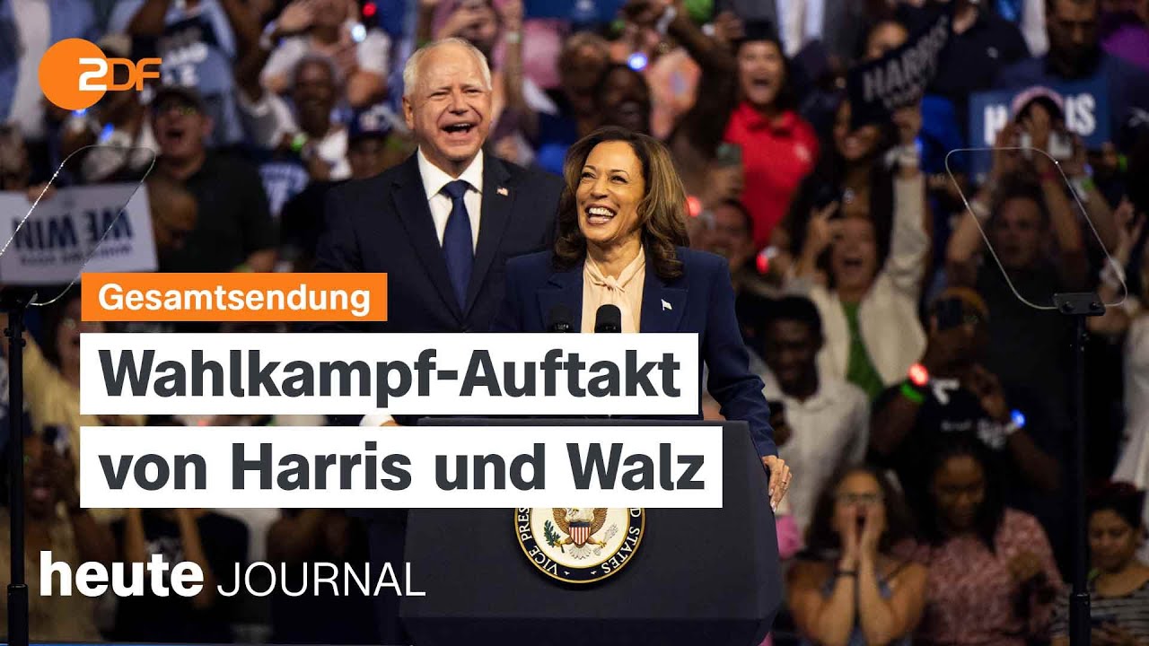 heute journal vom 07.08.2024 Wahlkampf in den USA, Ukrainische Offensive in russischer Region Kursk