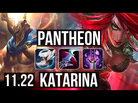 PANTHEON vs KATARINA (MID) | Legendary, 18/5/10 | KR Master | 11.22