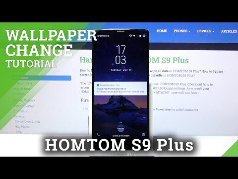 Lock Screen Wallpaper - HOMTOM S9 Plus & Lock Screen Customization