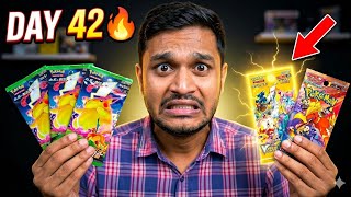 I Pulled Pikachu on Day 42⚡ Opening 4 Pokémon Packs Every 5 days Until Day 365 |  Episode 08