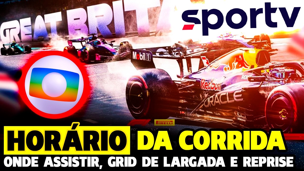 VEJA O HORÁRIO, ONDE ASSISTIR, REPRISE E GRID DE LARGADA PARA O GP DA INGLATERRA! FÓRMULA 1