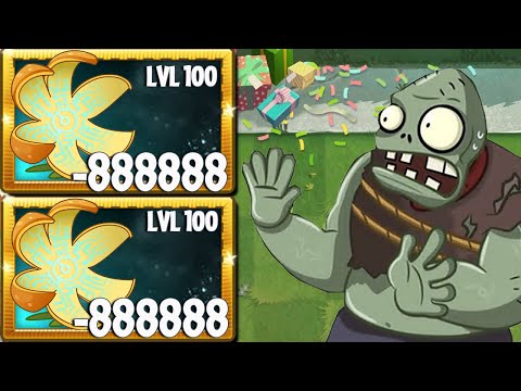 PvZ 2 1000 Plants Level 100 Vs Hamster Ball Summer Nights Gargantuar Level 100