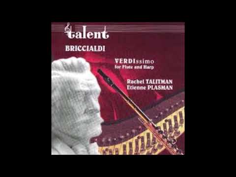 Giulio Briccialdi 1818-1881 Flute , Harp Capriccio Op  30 on themes from  I Lombardi   Verdi