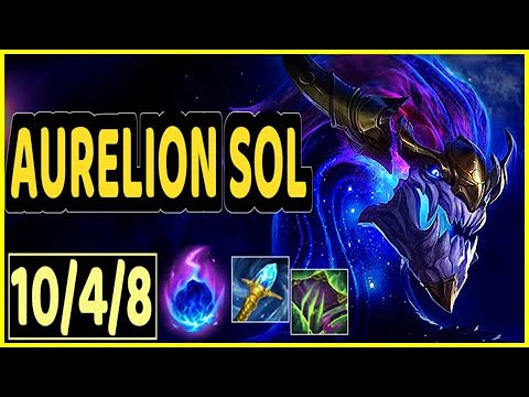 AURELION SOL VS LISSANDRA - 10/4/8 KDA MID GAMEPLAY