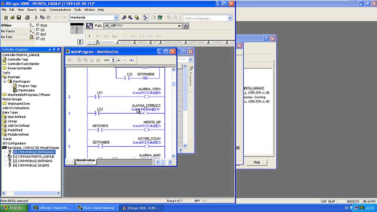 Tutorial 1 Ejercicios RSLogix5000