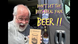 Don't Let The Bee's Ruin Your Vanlife - Magnetic Beer Holder - Living In A Bubble - Beer Koozie