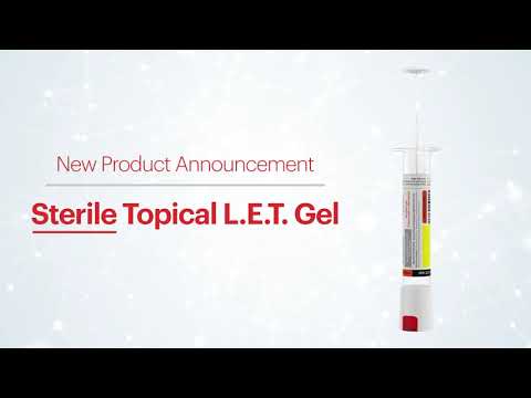 NEW Product Alert: Sterile Topical L.E.T. Gel
