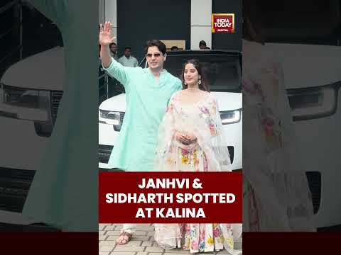 Janhvi Kapoor and Sidharth Malhotra Spotted at Kalina Private Airport | India Today