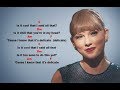 Taylor Swift - Delicate - Guitar Chords & Lyrics