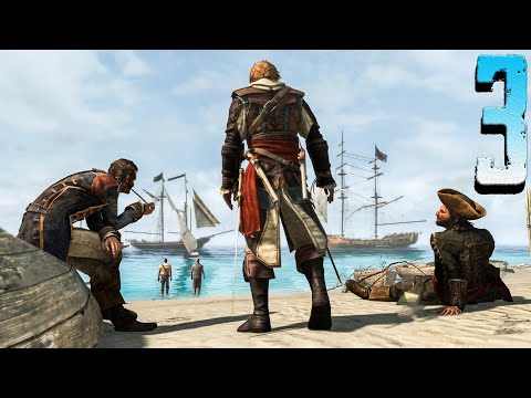 Escape The Fleet In A Storm & Recruiting Pirates - Assassin's Creed 4: Black Flag - Part 3