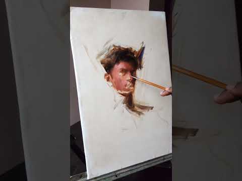 'Swayam' | oil on linen | self portrait | #oil #oilpainting #portrait