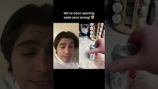 Danny Learns The Correct Way To Open Soda Cans