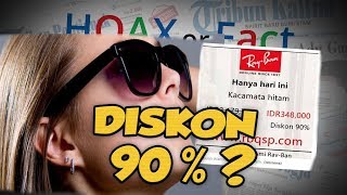 Hoax or Fact: Heboh Postingan Kacamata Hitam Bermerek Ternama, Diskon 90%?