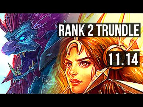 TRUNDLE & Samira vs LEONA & Jinx (SUPPORT) | Rank 2 Trundle, 1/2/10 | JP Grandmaster | v11.14