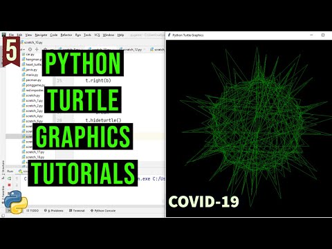 Draw Covid 19 With Python Turtle Python Turtle Graphics Tutorial5 Designs In Python Turtle