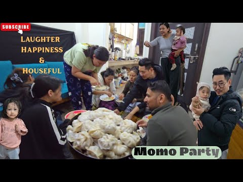 Laughter joy and Happiness by Making and eating delicious Momo with FRIEND'S | Houseful