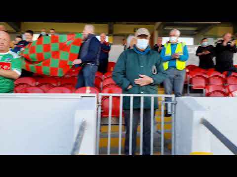 Michael Hogan Kilmurry Ibrickane accepts the Cup.