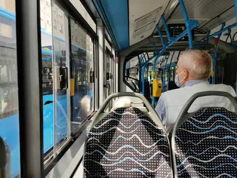 Utazás a 196-os buszon Újpalotán - MHU-701 (2020.07.03)