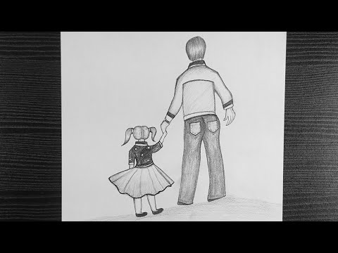 Happy Fathers Day Drawing Easy || Fathers Day Special...