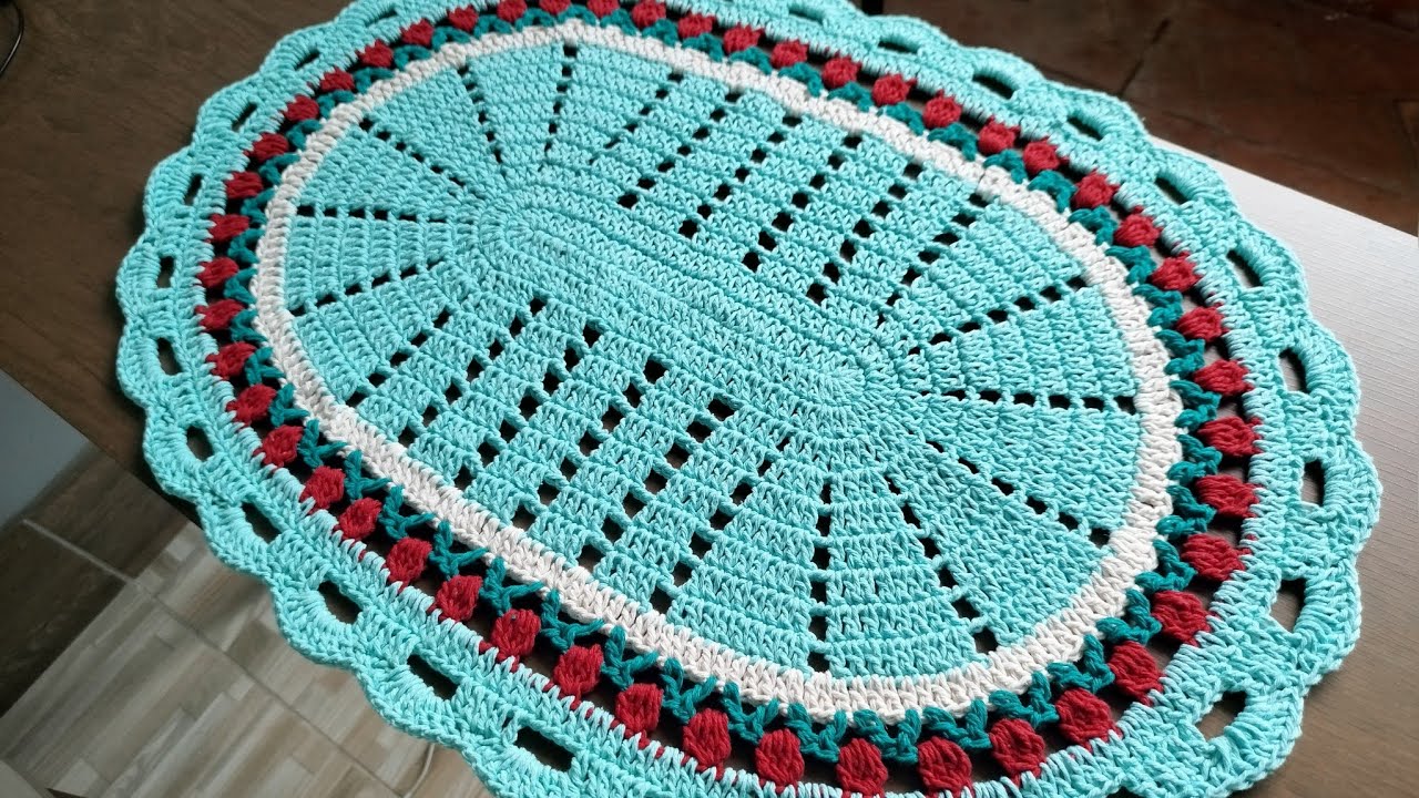 Tapete Oval em Crochê (Fácil, Rápido e Econômico)