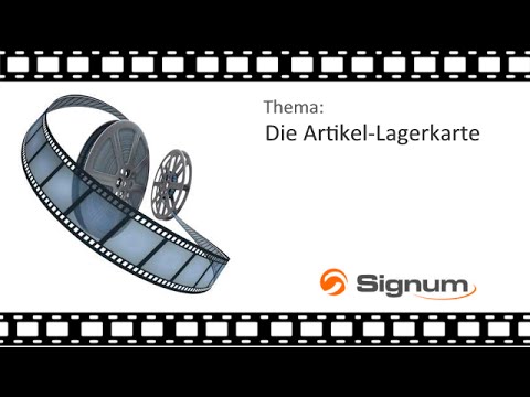 Tutorial: Die Artikel-Lagerkarte in Orgasoft.NET