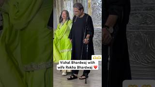 Vishal Bhardwaj with wife Rekha Bhardwaj at Manish Malhotra’s Diwali party ❤️ #vishalbharadwaj