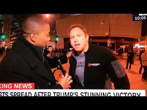 Donald Trump Election Protest: Bro Dude's Epic Live TV Meltdown on CNN