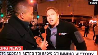 Donald Trump Election Protest: Bro Dude's Epic Live TV Meltdown on CNN