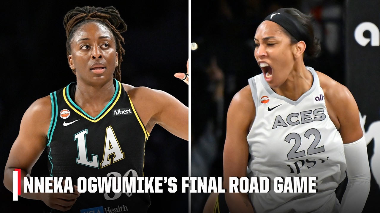 Highlights of Nneka Ogwumike against A'ja Wilson in the final road game of her career | WNBA on ESPN