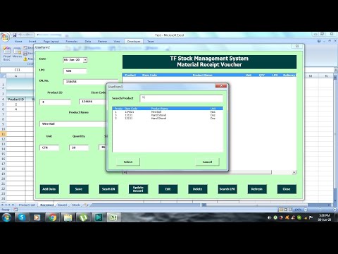 Inventory Management in Excel VBA Tutorial Part 6 - Save data from ListBox to Excel Sheet