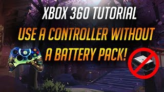 How To Power An Xbox 360 Controller Without A Battery Pack!