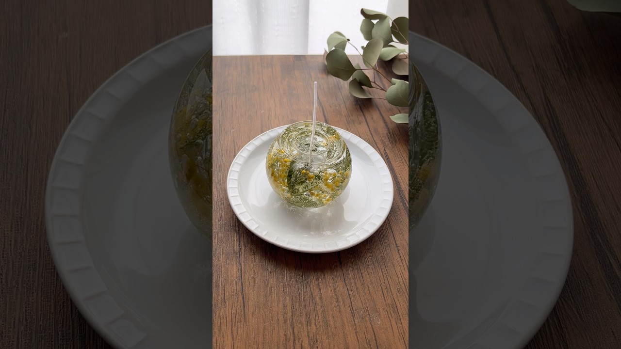 ぷるんと可愛い♡ミモザのジェルキャンドル作り🌼