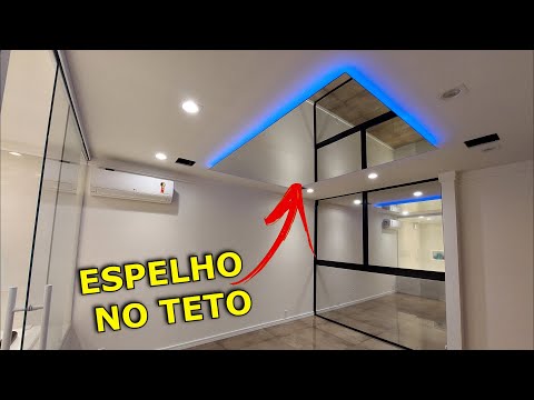 COMO INSTALAR ESPELHO NO TETO DE FORMA SEGURA COM LED RGB (EP 17 - TEMP - 04)