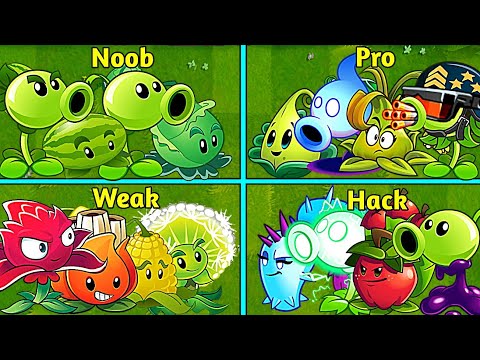 Random 28 Team Noob_Pro_Weak_Hack - Who Will Win? - PvZ2 Team Plants Battles