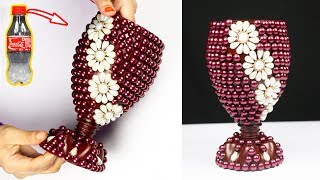 How to Make A Flower Vase At Home  Plastic Bottle 