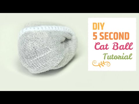 HOW TO MAKE A CAT TOY BALL FROM A LONESOME SOCK | CAT DIY